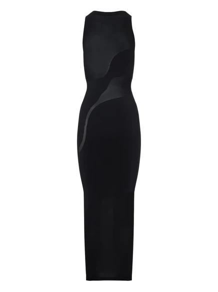 Женское платье Wolford с прозрачными вставками, черное