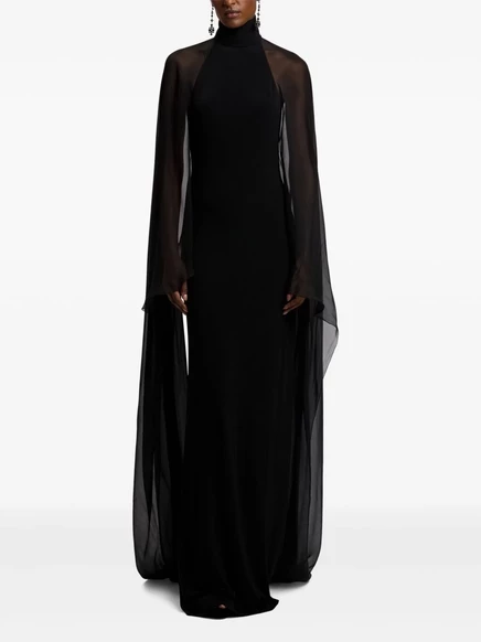 Женское платье-кейп Ralph Lauren Collection, черное
