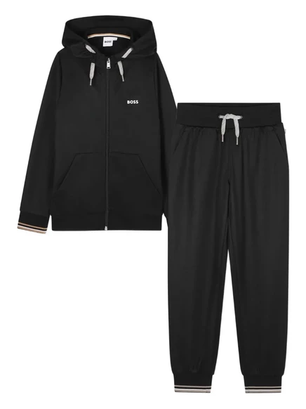 Спортивный костюм с вышитым логотипом BOSS Kidswear