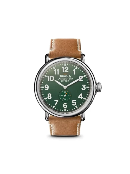 Мужские часы Shinola Runwell 47 мм, зеленые