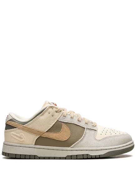 Женские кроссовки Nike Dunk Low, бежево-оливковые