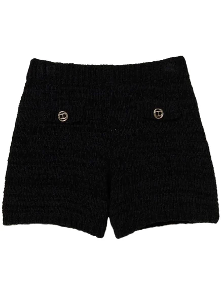 Женские шорты Twinset Oval T, черные
