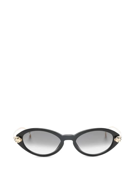 Солнцезащитные очки Cartier Eyewear кошачий глаз, черные