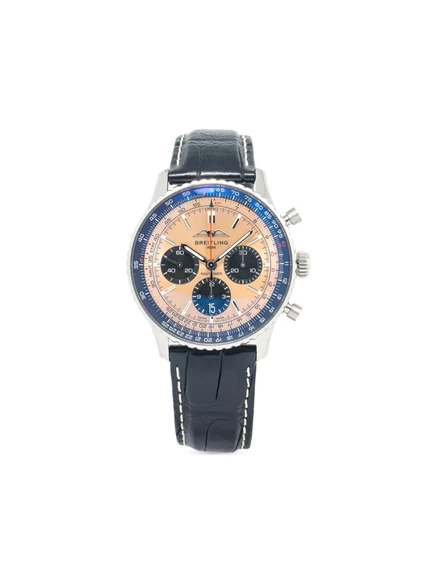 Мужские подержанные часы Breitling Navitimer 43 мм, розовый циферблат