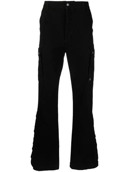 Мужские джинсы-карго AMIRI M65 Kick Flare, черные
