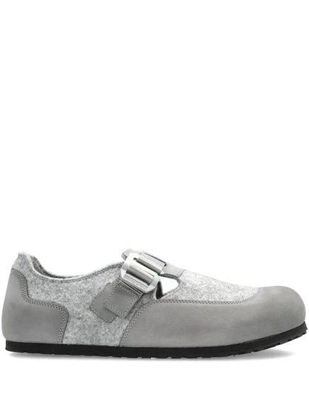 Мужские лоферы Birkenstock London Nova войлочные с пряжкой, серые