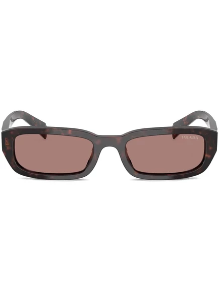Солнцезащитные очки в прямоугольной оправе Prada Eyewear brown
