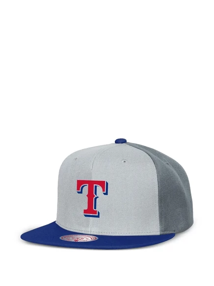 Мужская бейсболка Mitchell & Ness Triple Play, серо-синяя