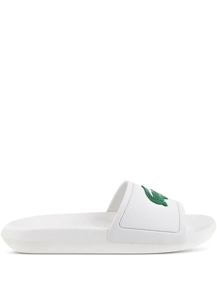 Мужские шлепанцы Lacoste Croco, белые