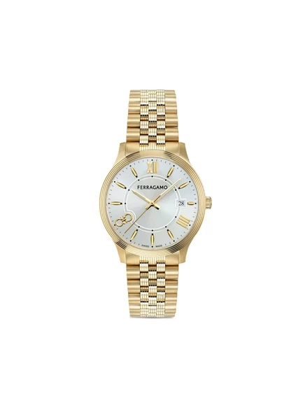 Мужские часы Ferragamo Pair Duo 40 мм, серебристые