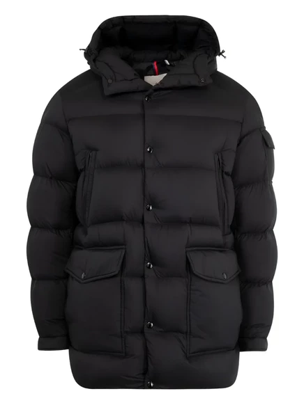 Мужская парка Moncler Bretagne с капюшоном, черная