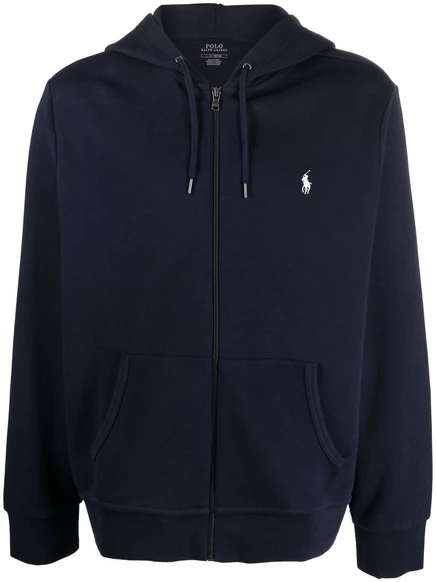 Мужское худи Polo Ralph Lauren Polo на молнии, синее