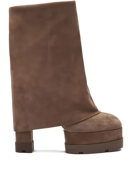 Ботинки Casadei 120 мм Nancy boots brown
