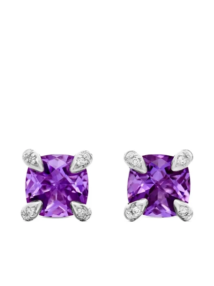 Женские серьги David Yurman Chatelaine, фиолетовые