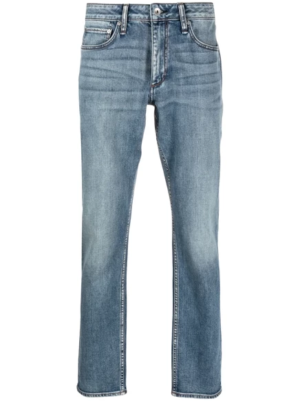 Мужские джинсы Rag & Bone прямого кроя, голубые