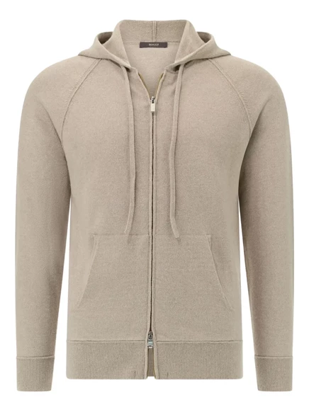 Толстовка с капюшоном Boggi Milano на молнии neutrals