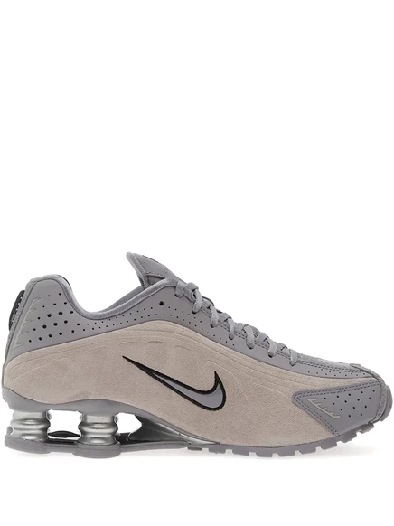 Кроссовки Nike Shox R4 на шнуровке  grey