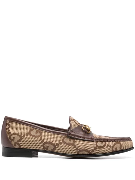 Женские лоферы Gucci Horsebit 1953, бежевые
