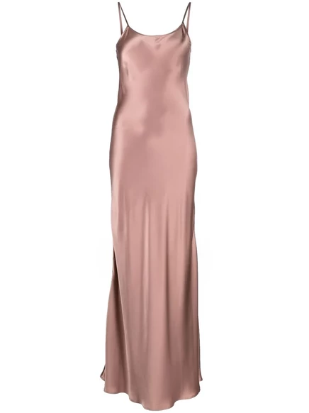 Женское платье VOZ Liquid Slip, атласное, розовое