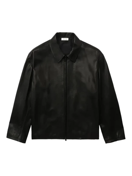 Мужская кожаная куртка Fear of God Rider, черная