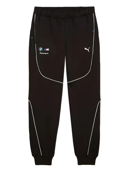 Мужские спортивные штаны puma x bmw с лампасами, черные