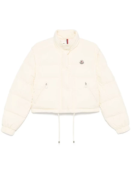 Женская пуховая куртка Moncler Selle, светло-бежевая
