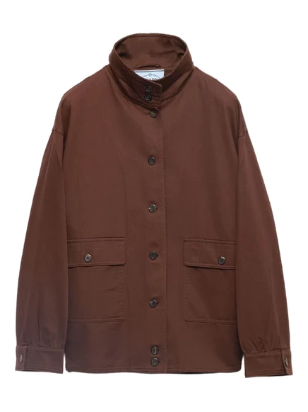 Старая габардиновая рубашка-пиджак от Prada brown
