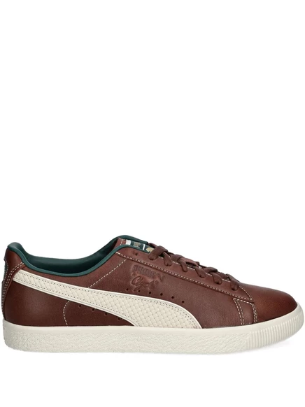 Мужские кроссовки Puma Clyde кожаные, коричневые