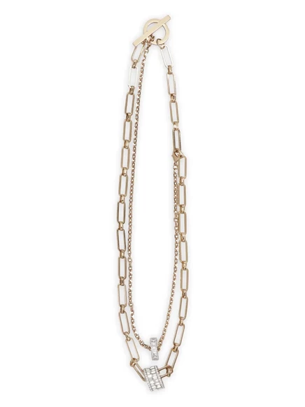 Колье с двойной цепочкой Weekend Max Mara Taranto gold