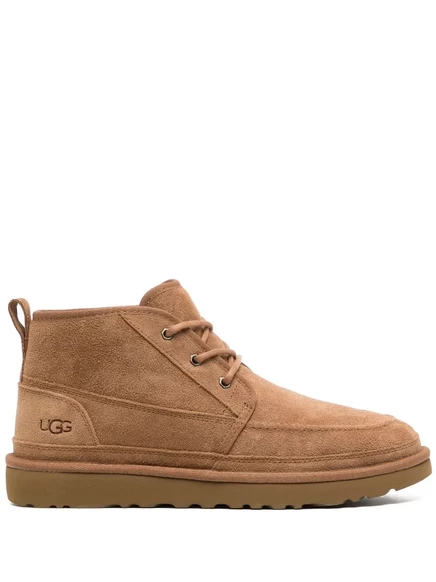 Мужские замшевые ботинки Ugg на шнуровке, коричневые