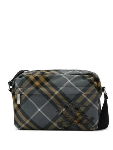 Мужская сумка через плечо Burberry Small Check, синяя