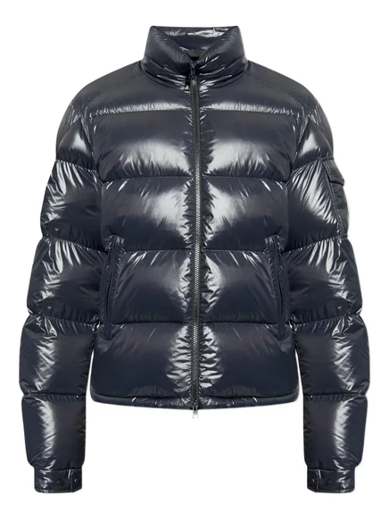 Мужской пуховик Moncler Levitha стеганый с высоким воротником на молнии