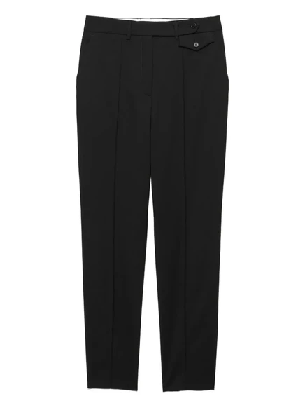 Шерстяные брюки Prada black