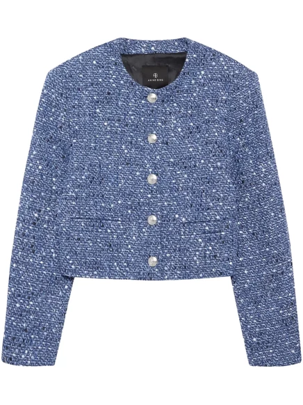 Твидовый пиджак от ANINE BING blue