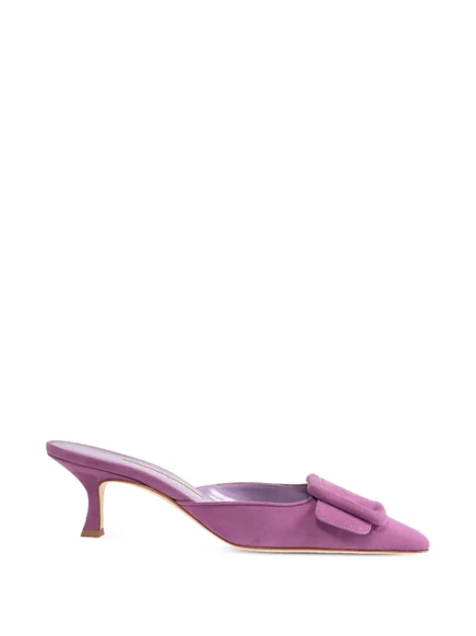 Женские мюли Manolo Blahnik Maysale, фиолетовые