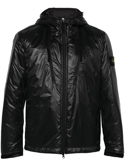 Мужская стёганая куртка Stone Island с PrimaLoft, черная