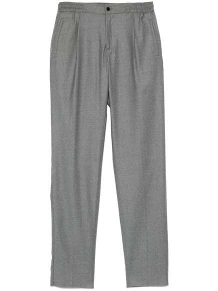 Мужские шерстяные брюки Kiton, серые