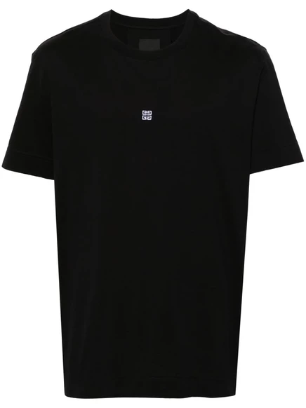 Givenchy 4G-хлопковая футболка с вышивкой black