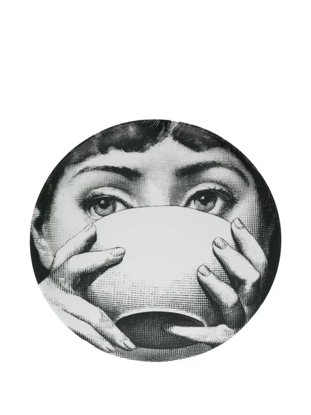 Тарелка Fornasetti Tema e Variazioni N.191, 26 см, черная
