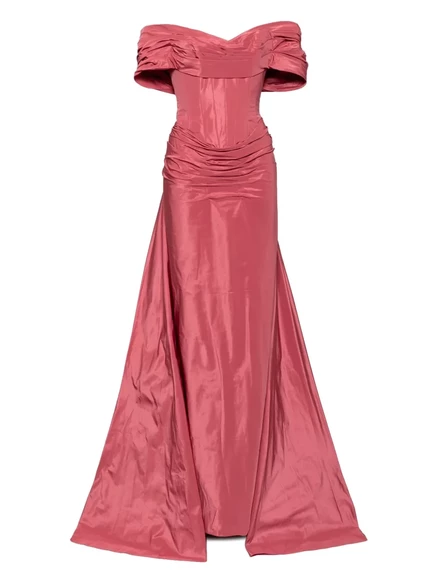 Женское вечернее платье Zuhair Murad с драпировкой, красное