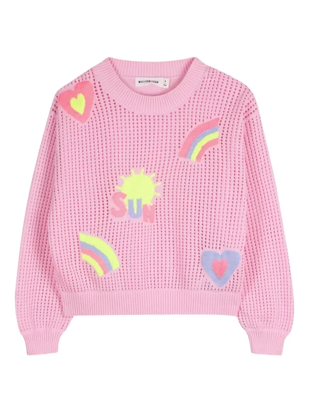 Подростковый джемпер Billieblush с аппликацией, розовый