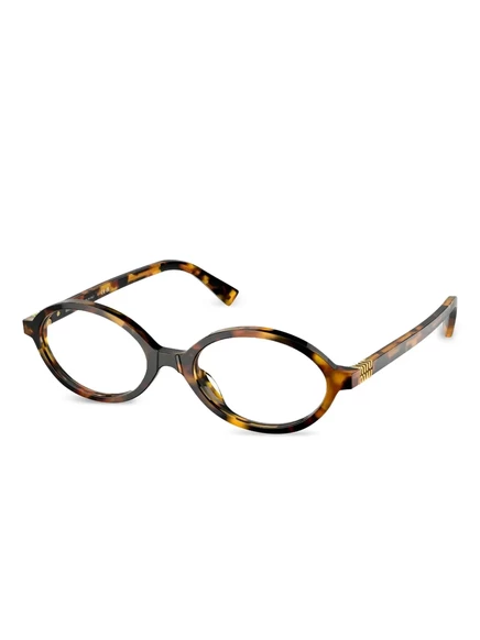 Женские очки Miu Miu овальная оправа Havana, коричневые