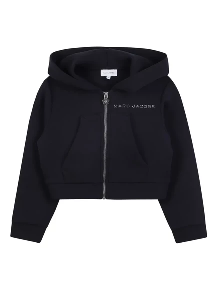 Детская худи Marc Jacobs Kids с логотипом, синяя