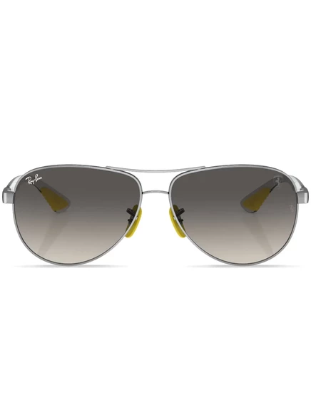 Унисекс очки-авиаторы Ray-Ban, серебристые