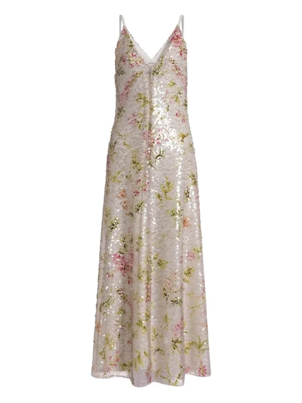 Макси-платье Alberta Ferretti с цветочным узором