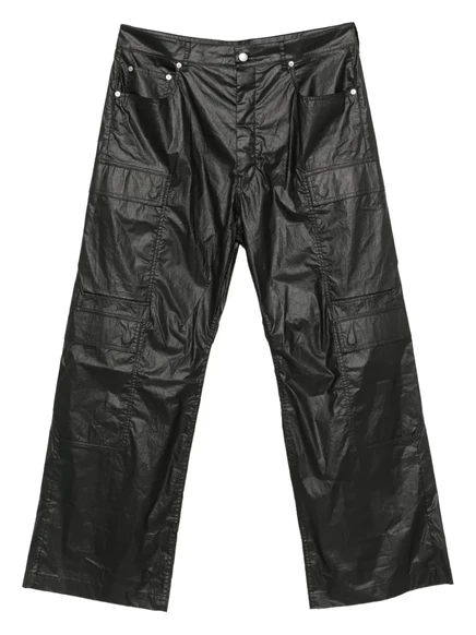 Мужские брюки карго Rick Owens из хлопковой смеси, черные