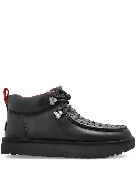 Тканые кроссовки UGG на шнуровке black