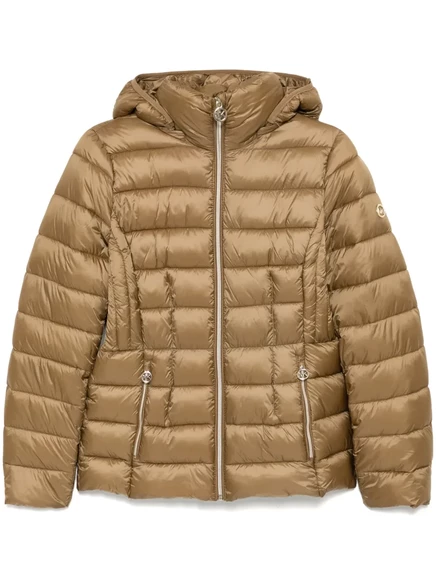Упаковываемая куртка Michael Michael Kors с капюшоном brown