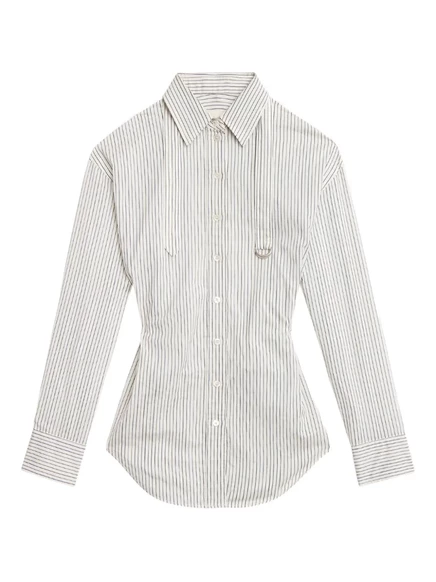 Женская рубашка Isabel Marant Aurora в тонкую полоску, белая