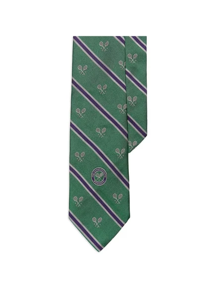 Галстук Polo Ralph Lauren Wimbledon с узором, зеленый